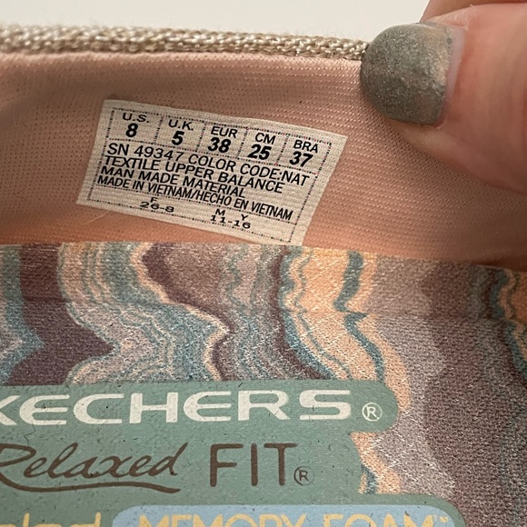 Sketchers loafers in beige with a touch of glitter - Picture 3 of 8